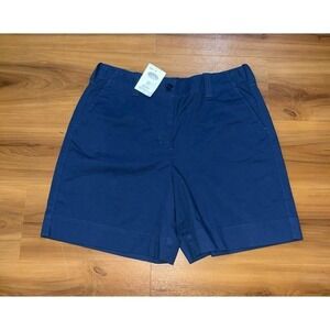 Womens NWT Talbots Blue Stretch Casual Chino Shorts